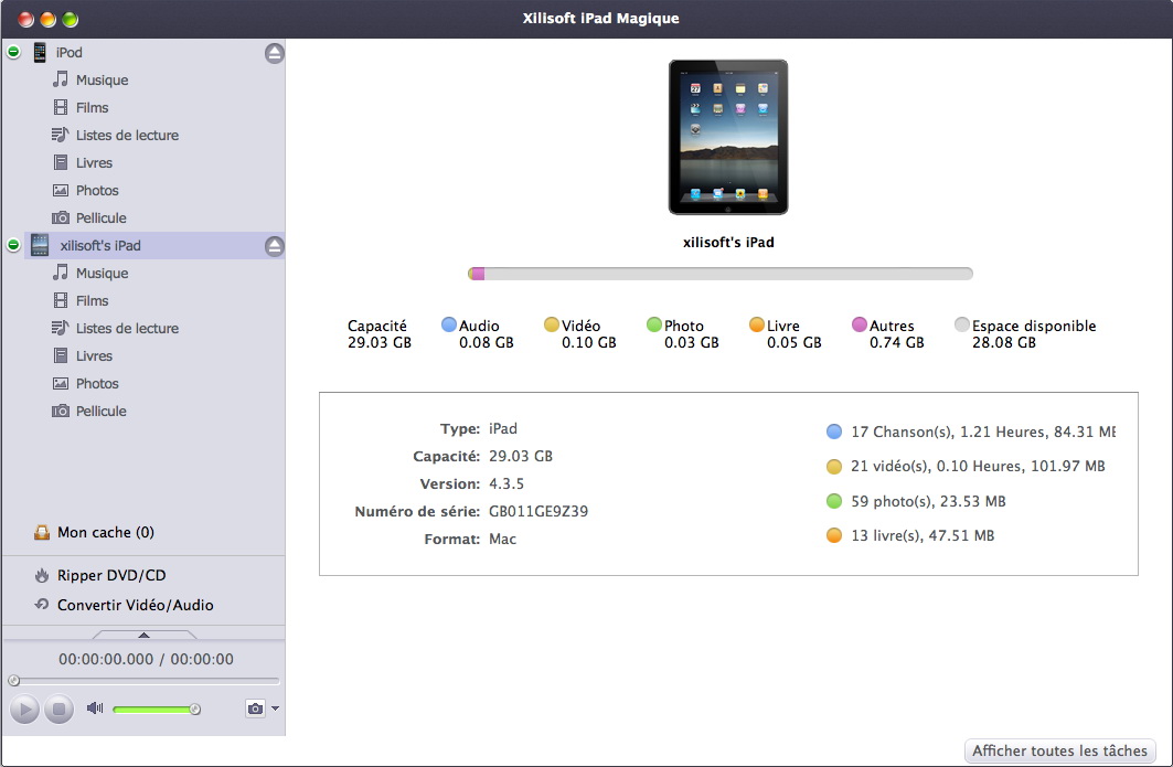 Xilisoft iPad Magique pour Mac