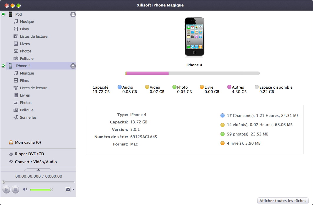 Xilisoft iPhone Magique pour Mac