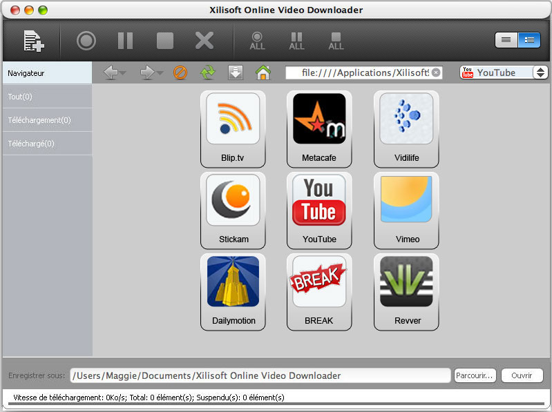 Xilisoft Téléchargeur Vidéo en Ligne pour Mac