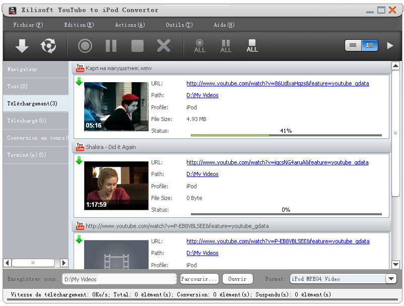 Xilisoft YouTube iPod Convertisseur